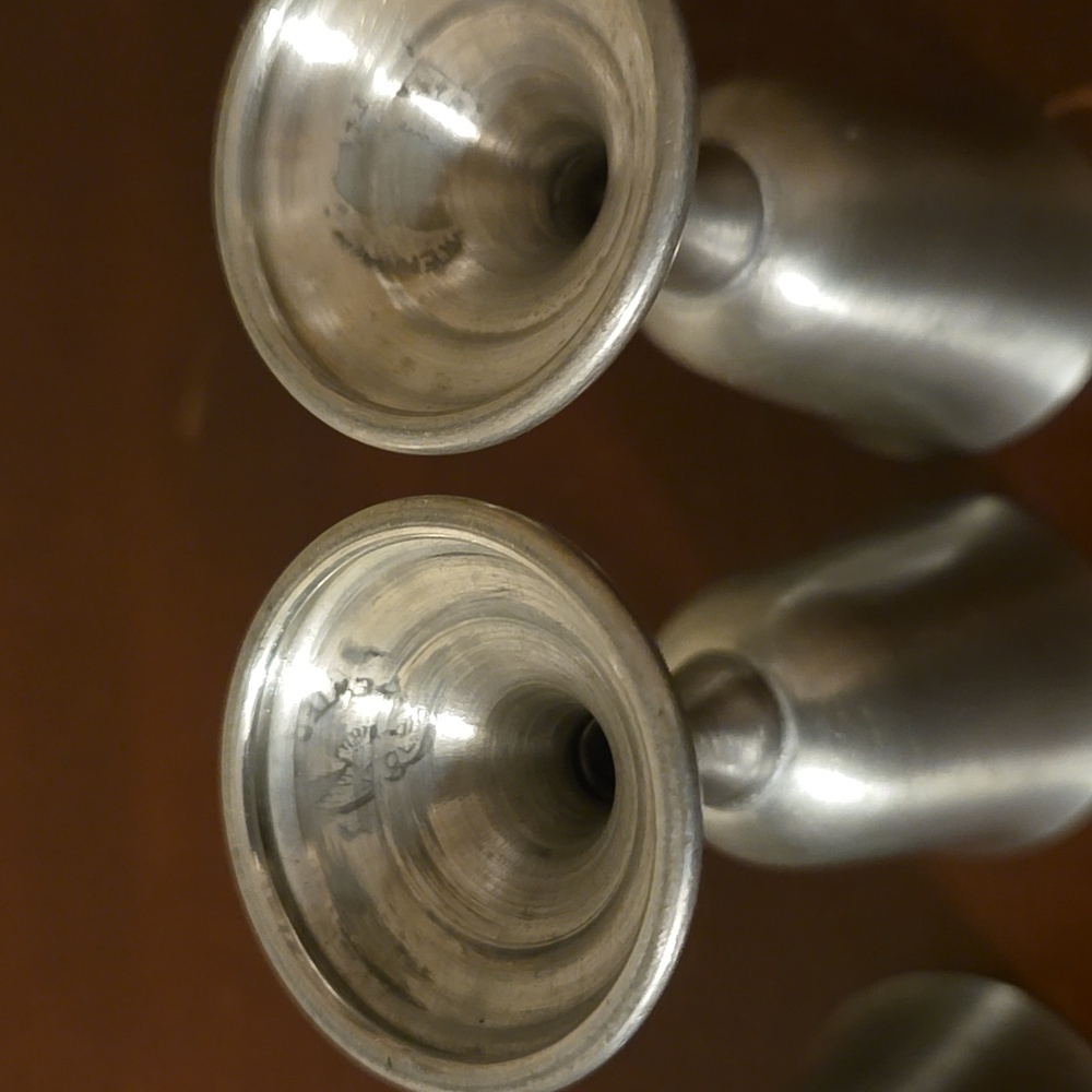 Vintage Mini Pewter Goblets (Set of 4) - Picture 5 of 6